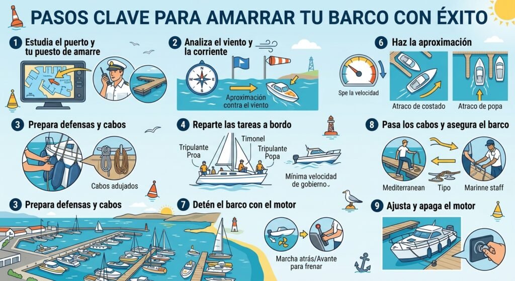 Cómo atracar un barco paso a paso 3