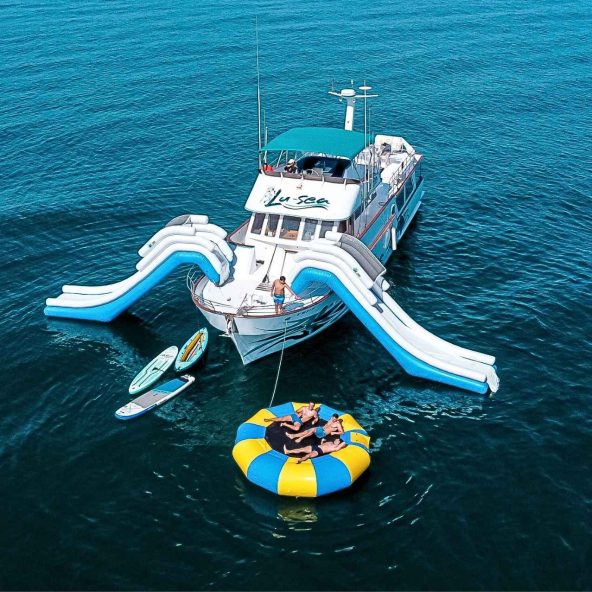 1 Aventura en Barco Tobogan XXL, Snorkel, Actividades, Almuerzo Pick Up