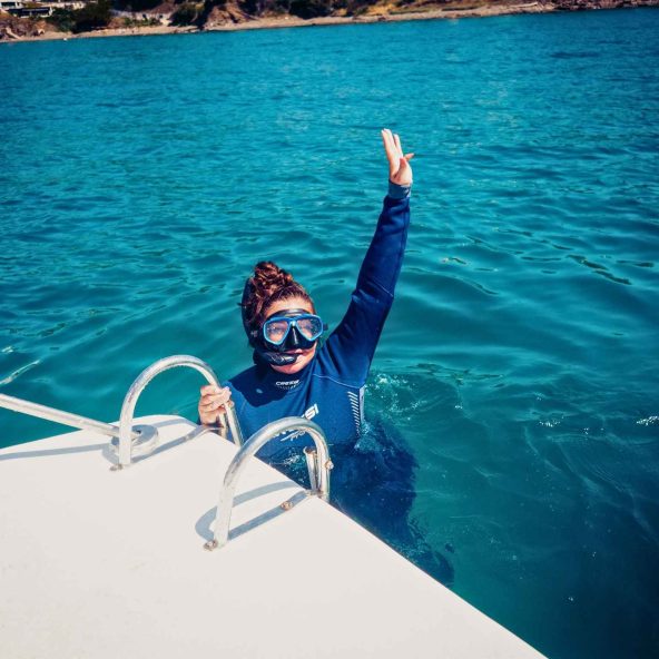 Huésped haciendo snorkel en Malaga